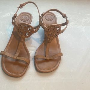 Tory Burch 2 1/2” Wedge Sandals, excellent condition